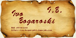 Ivo Bogaroški vizit kartica